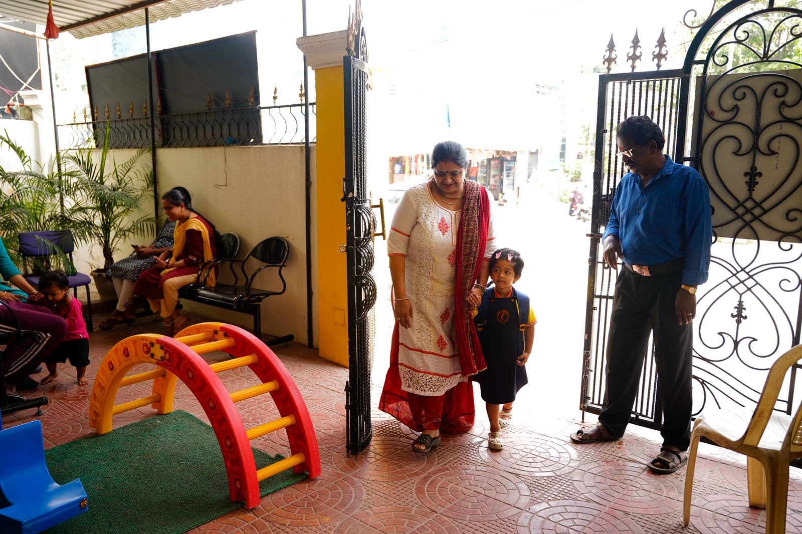 Children engaging in learning and play activities at Small Wonders Preschool